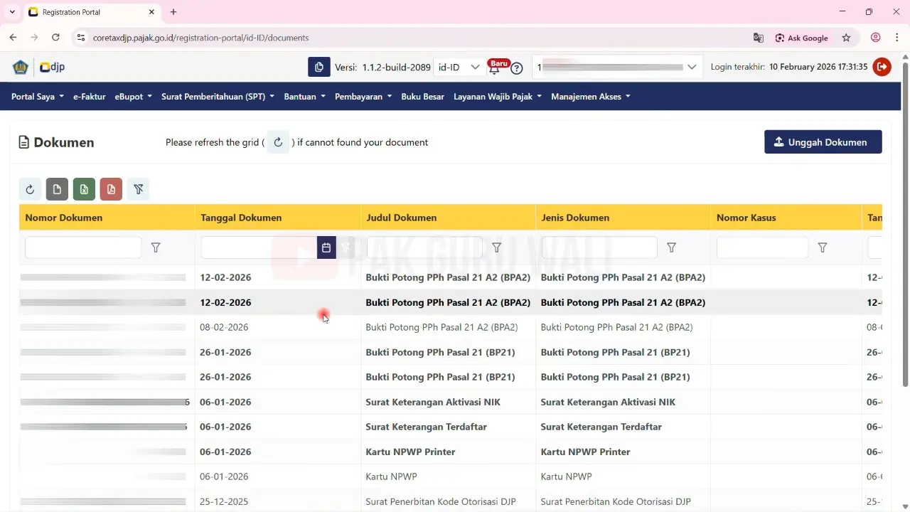 Bukti Potong Coretax