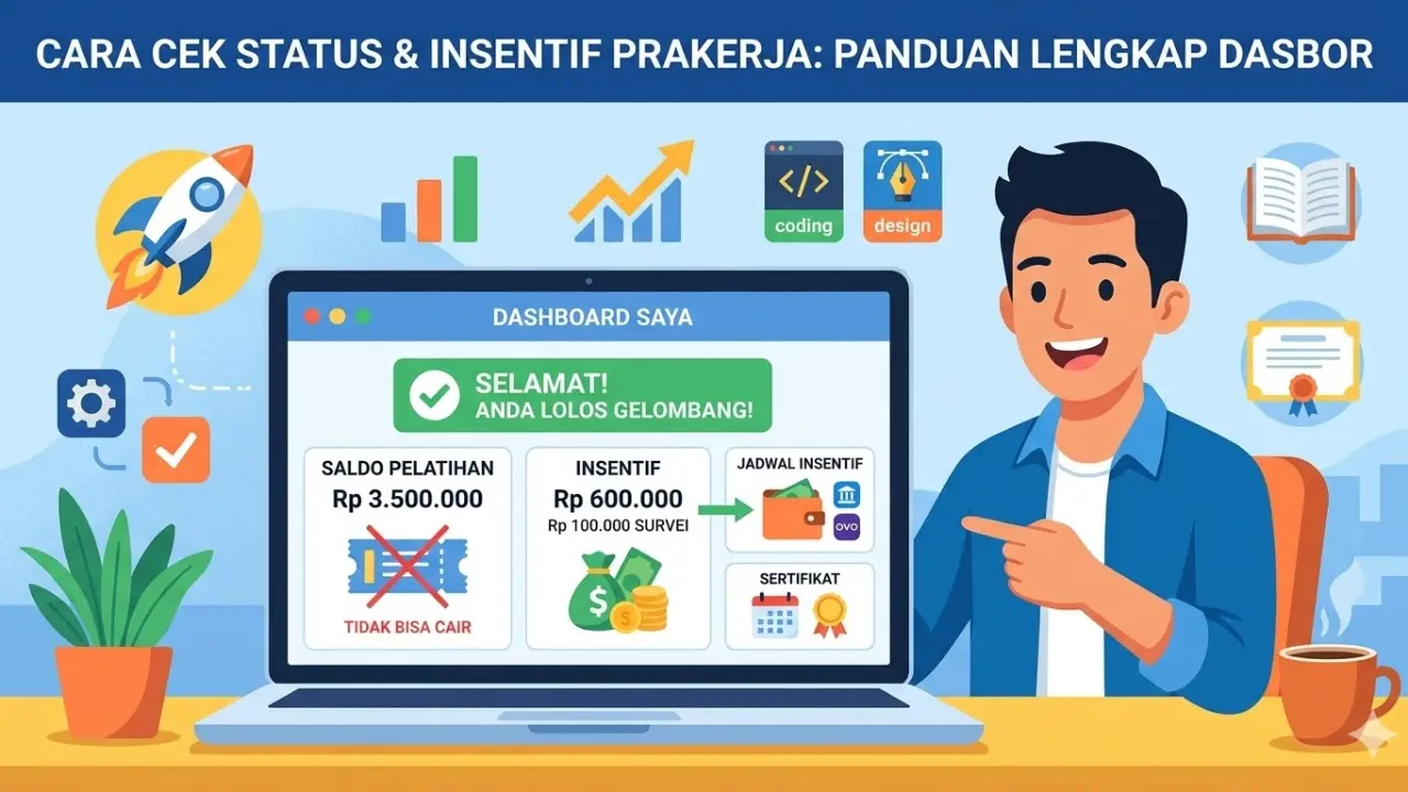 Cara Cek Kartu Prakerja, Status Gelombang, dan Pencairan Insentif Cara Cek Kartu Prakerja, Status Gelombang, dan Pencairan Insentif