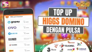Cara Top Up Chip Higgs Domino via Pulsa, DANA, dan E-Commerce