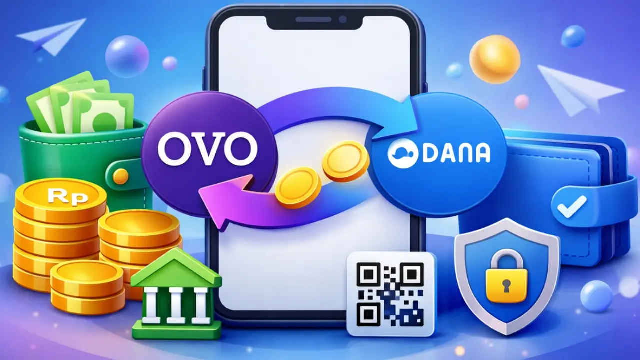 Cara Transfer OVO ke DANA Paling Cepat 2026: Kode, Biaya & Trik Tanpa Premium Cara Transfer OVO ke DANA Paling Cepat 2026: Kode, Biaya & Trik Tanpa Premium