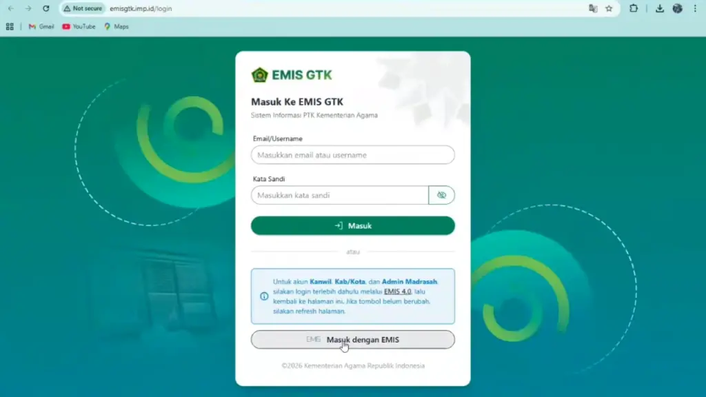 Login Emis