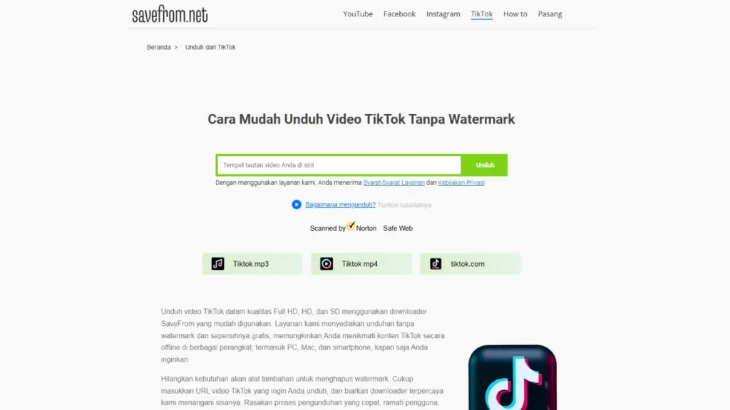 Savefrom Net Tiktok