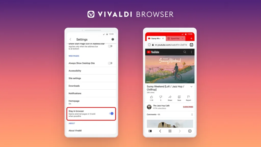 Vivaldi Browser Android