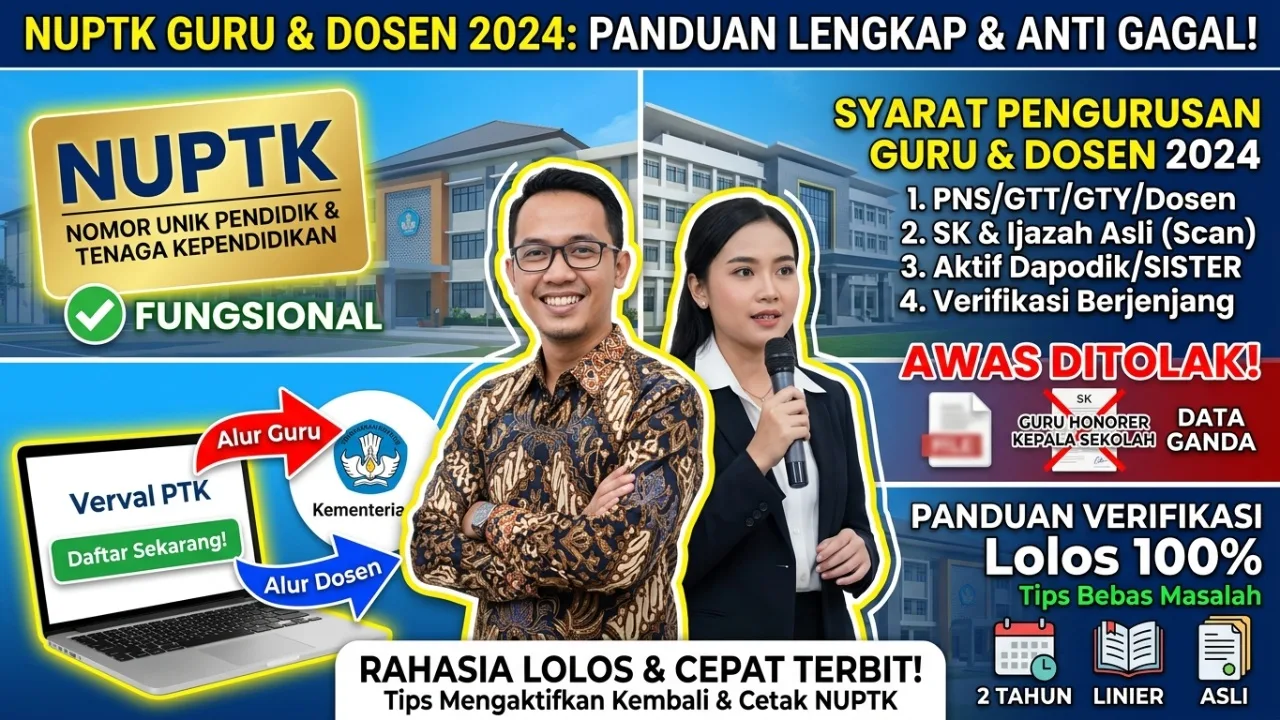 Apa Itu NUPTK? Panduan Lengkap Syarat & Cara Daftar 2026 Apa Itu NUPTK? Panduan Lengkap Syarat & Cara Daftar 2026